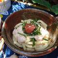 もりあん農園's cooksnap of when they made 釜玉うどん　とろろ梅しそ.