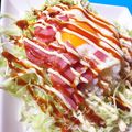 ハピシュー☆'s cooksnap of when they made キャベツたっぷりヘルシーベーコンエッグ丼.