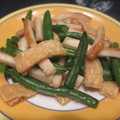 ジョングレ's cooksnap of when they made 簡単☆いんげんと竹輪と油揚げの甘辛炒め♡.
