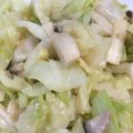✩₊yukka₊✩'s cooksnap of when they made エリンギとキャベツの味噌バター炒め.