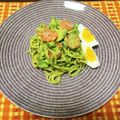 クック4T4V97☆'s cooksnap of when they made 生クリームいらずアボカドのクリームパスタ.