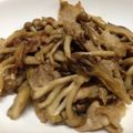 きよやよ's cooksnap of when they made 豚肉とまいたけのポン酢炒め.