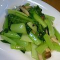 桃てろ's cooksnap of when they made 小松菜（青梗菜などの青菜）の塩炒め.