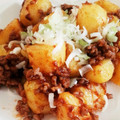 natsu_i's cooksnap of when they made じゃがいもと挽肉の甘辛炒め.