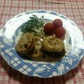 お菓子LOVE妃's cooksnap of when they made 豚コマのれんこんはさみ焼き《梅風味》.