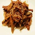 はらぺっこ♪'s cooksnap of when they made 牛肉とゴボウの甘辛炒め.