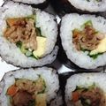 happykote's cooksnap of when they made 焼肉巻き寿司♡.