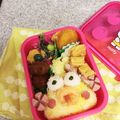 さちにゃんP's cooksnap of when they made キャラ弁♡ポインコ弁当！簡単です☆.