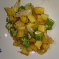 ★くまた★☆'s cooksnap of when they made じゃがいもとオクラのバター醤油炒め.