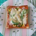 うに子's cooksnap of when they made おさかなのソーセージでピザトースト.