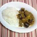 チェックのミニくま's cooksnap of when they made 簡単なのにやみつき♪なすカレー☆.