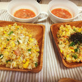 komugiko4's cooksnap of when they made 鮭フレークとオクラno炒飯.