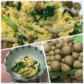 おはなすき's cooksnap of when they made しめじ入☆オイスターソースニラ玉.