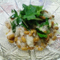 ☆じゅげむ☆彡's cooksnap of when they made 黒豆納豆☆三つ葉とおろし和え.