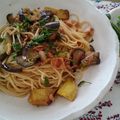 ふーちゃん８７３９'s cooksnap of when they made 簡単♡にんにく醤油deなすとツナのパスタ.