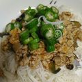 クックANLLO1☆'s cooksnap of when they made 茄子とオクラのジャージャーそうめん.