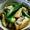 ちみっこっ's cooksnap of when they made 厚揚げとキノコとオクラの煮浸し.