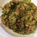 ✩mari✩'s cooksnap of when they made 簡単！ゴーヤとさんまの蒲焼缶詰のごまあえ.