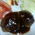 カズっくま's cooksnap of when they made ファミレスに圧勝☆簡単チーズハンバーグ.