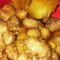 りーとぽん's cooksnap of when they made 大豆とさつまいもの甘辛揚げ.