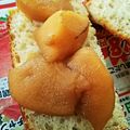 ユーロン's cooksnap of when they made ＊りんごの甘煮のせ＊トースト＊.