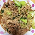 クック5RX52V☆'s cooksnap of when they made 豚肉とチンゲン菜のオイスター炒め.