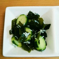 シナモシナモ's cooksnap of when they made きゅうりとワカメの酢の物.
