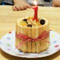 クックOCUD1Q☆'s cooksnap of when they made 離乳食☆１歳のバースデーケーキ☆.