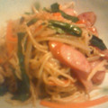 scanty's cooksnap of when they made ソーセージときのこの和風焼きそば.