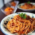 creo's cooksnap of when they made レンズ豆と豚肉のハーブトマトパスタ.