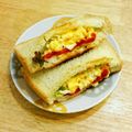 YUZVIO's cooksnap of when they made いり卵入りトーストサンド.