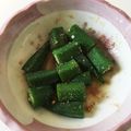 よりぴ＊'s cooksnap of when they made オクラの胡麻和え.