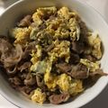 かめきち0326's cooksnap of when they made 炒り卵入り豚丼.