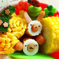 りゅぁ☆'s cooksnap of when they made ちくわとﾎﾟｰｸﾋﾞｯﾂで～動物さん♪.