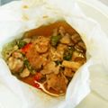 クックOR3QPG☆'s cooksnap of when they made 豚肉味噌漬けとキャベツの紙包み蒸し.