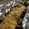 わんめぐ's cooksnap of when they made フライパンいらず！鮭ときのこのチーズ焼き.