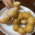 ちぇりー3c's cooksnap of when they made HKMで♪ポ○デ風もちもちドーナッツ♡.