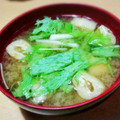 クック漣ちゃん's cooksnap of when they made とうふと水菜の味噌汁◆.