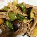 のーてんきママ's cooksnap of when they made ナスとピーマンと豚肉の焼き肉のタレ炒め.