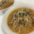 papikun's cooksnap of when they made スタミナ豚の和風トムヤムラーメン★.