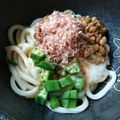 せんちゃーそ's cooksnap of when they made しらす入り！オクラと長芋のサラダうどん.