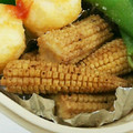 傘海月's cooksnap of when they made ヤングコーンで焼きとうもろこし(^^).