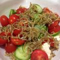 ちゃかき's cooksnap of when they made 豆腐ときゅうりとちりめんのサラダ。.