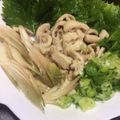 よちりんのまーちゃん's cooksnap of when they made 鳥胸肉料理で余った皮で 鶏皮の湯引き.