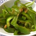 のんのんSTELLA's cooksnap of when they made お弁当に♪レンジでピーマンおかか和え.