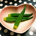 ANぱんまん's cooksnap of when they made 超簡単オクラのおひたし.
