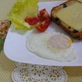 かおpon's cooksnap of when they made パルメザンチーズ目玉焼き.