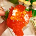 kisschoco23's cooksnap of when they made サーモンといくらのカナッペ.