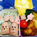だぁLOVE♪'s cooksnap of when they made 簡単☆魚肉ソーセージでうさぎ＊キャラ弁.