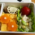 Nekozame's cooksnap of when they made ＊キャラ弁＊　レースなハンバーグ♪.